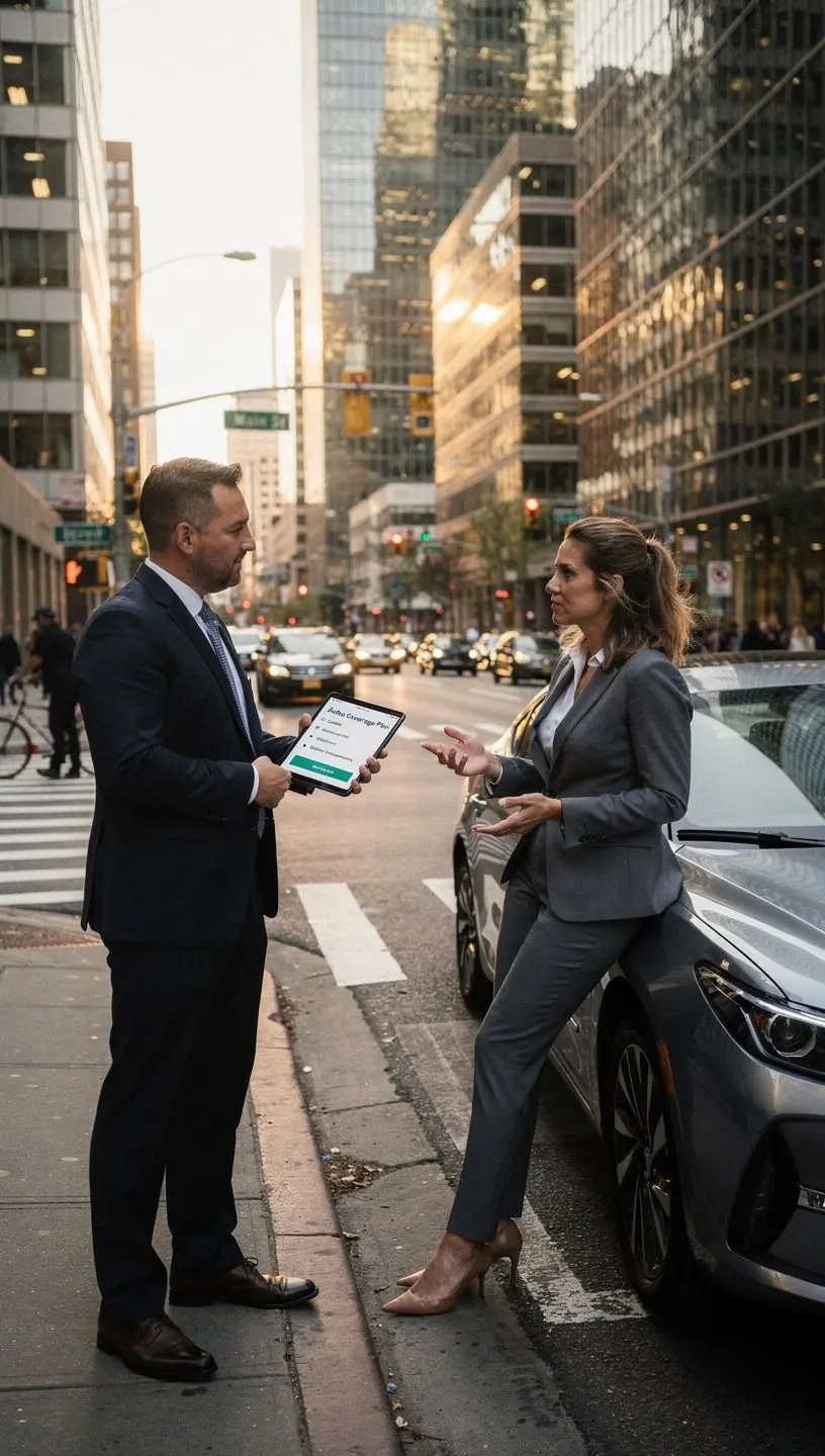 Plan ochrony pojazdu z kompletnym ubezpieczeniem samochodowym.